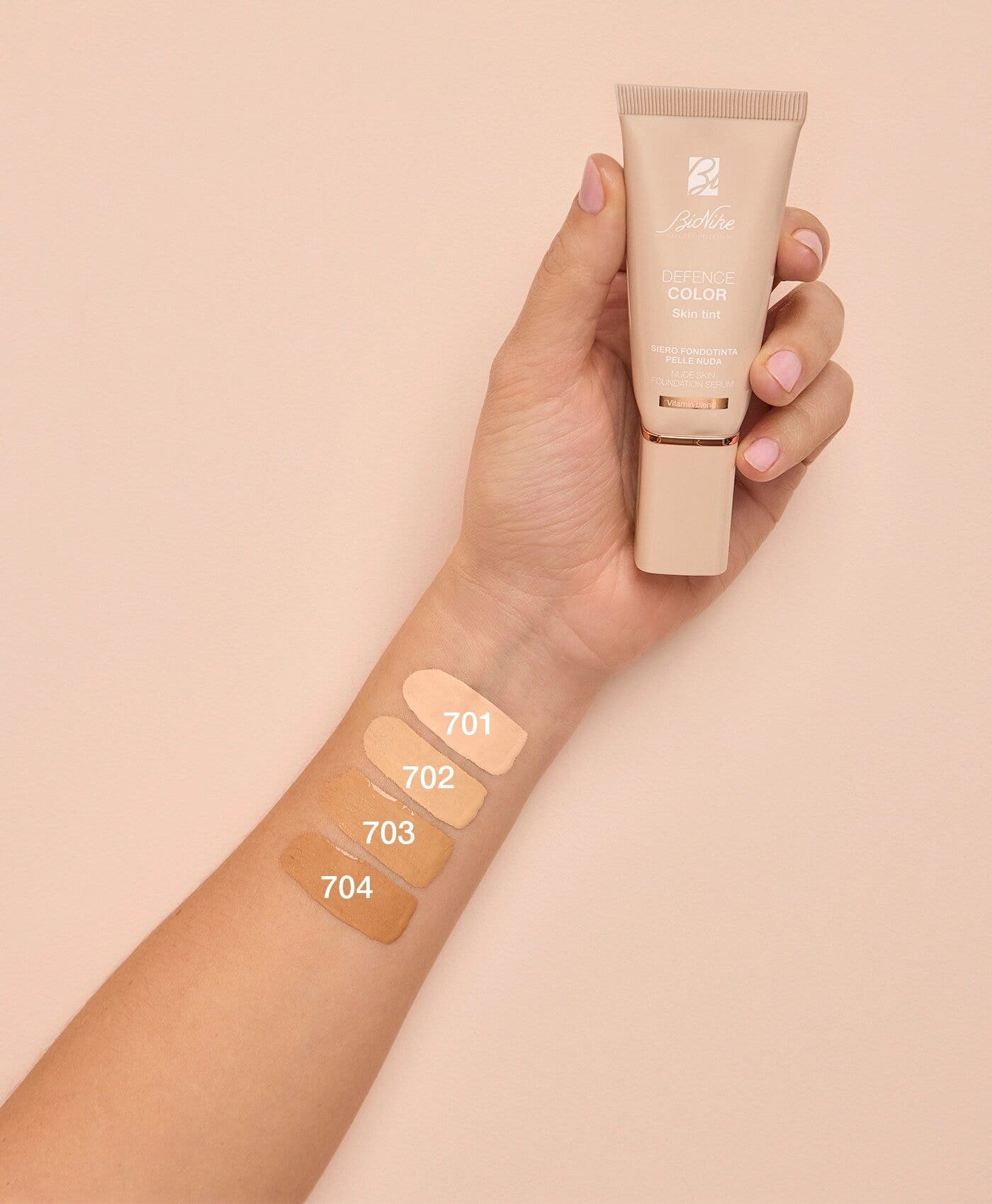 Bionike Defence Color Skin Tint Siero Fondotinta Pelle Nuda 701 Lait 30ml-2