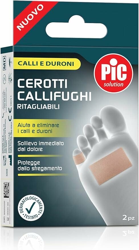 Pic Solution Cerotti Callifughi Ritagliabili Con Acido Salicilico 2 Pezzi 6x4cm-1