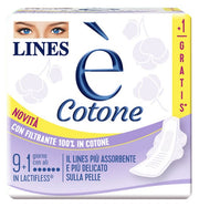 Lines è Cotone 10 Assorbenti Giorno con Ali-1