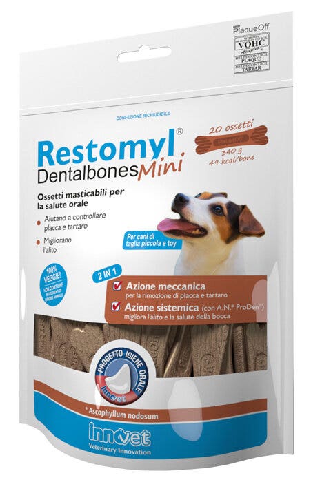 Innovet Restomyl Dentalbones Mini Ossetti Masticabili 340g-1