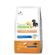 Natural Trainer Sensitive No Gluten Small & Toy Adult Con Uovo E Cereali Integrali Per Cani Toy 2kg-1