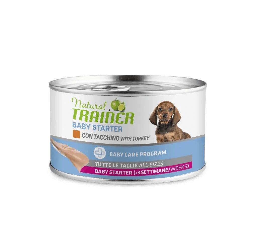 Natural Trainer Cane Baby Starter All Size con Tacchino 140g-1