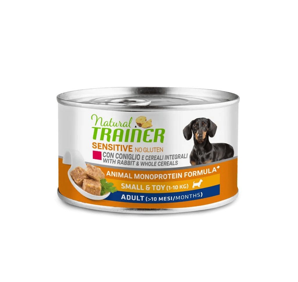 Natural Trainer No Gluten Coniglio Umido per Cane 150g-1