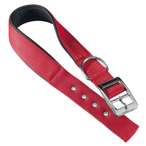 Ferplast Daytona C Collare In Nylon Con Soffice Imbottitura Rosso Per Cani C30/55-1