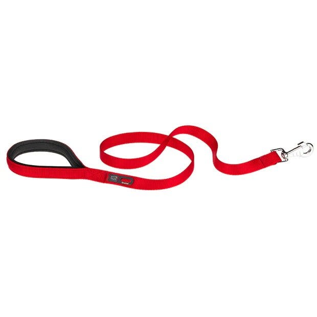 Ferplast Daytona G Guinzaglio In Nylon Impugnatura Imbottita E Porta Sacchetti Igienici Rosso Per Cani G15/120-1