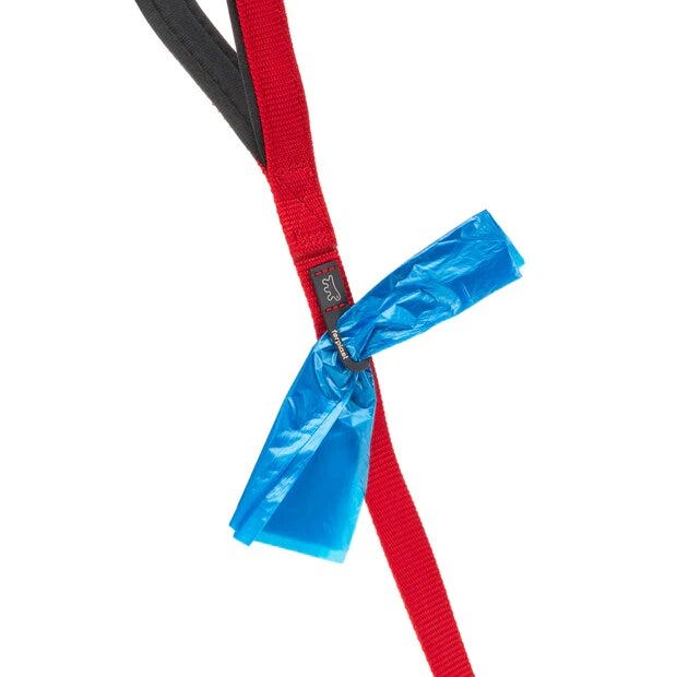 Ferplast Daytona G Guinzaglio In Nylon Impugnatura Imbottita E Porta Sacchetti Igienici Rosso Per Cani G15/120-2