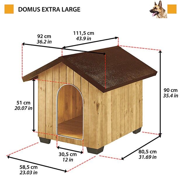 Ferplast Domus Cuccia In Legno Di Pino Nordico Extra Large-9