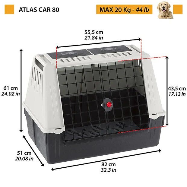 Ferplast Atlas Car Trasportino auto Per Cani Taglia 80-1