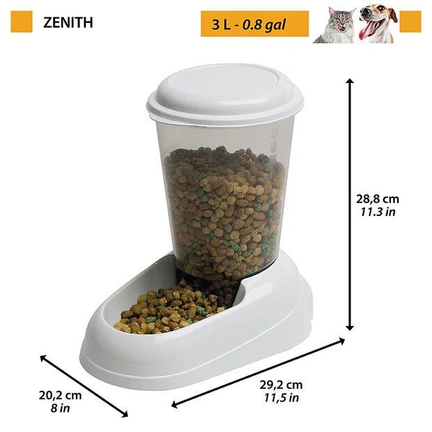 Zenith Distributore Di Crocchette Per Cani E Gatti 3l-2