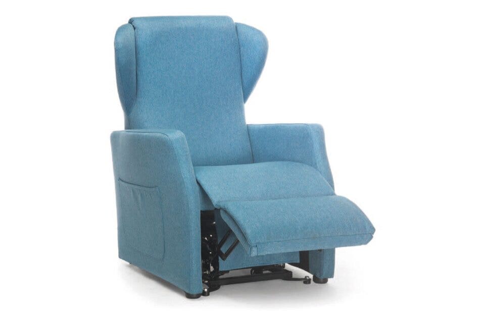 Mopedia Poltrona Elevabile Ninfea con Roller 4 Ruote 50mm PO401 Grigio-2