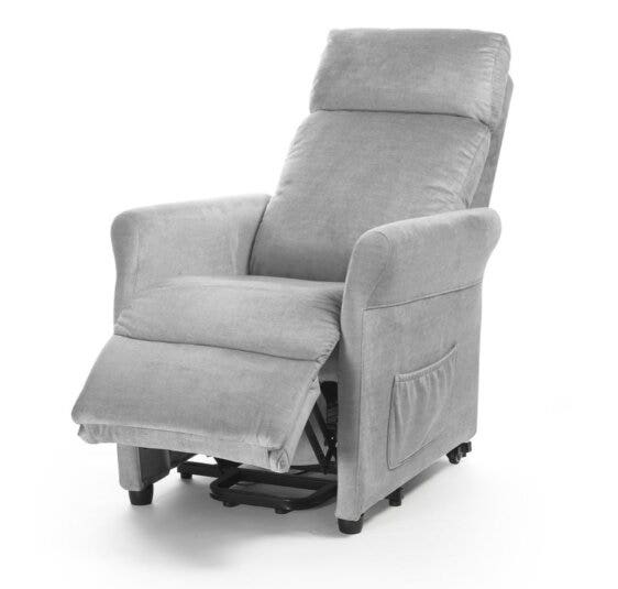 Mopedia Poltrona Elevabile Chloe PO403 Grigio Perla-2