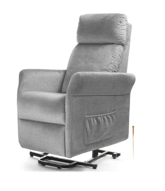 Mopedia Poltrona Elevabile Chloe PO403 Grigio Perla-4