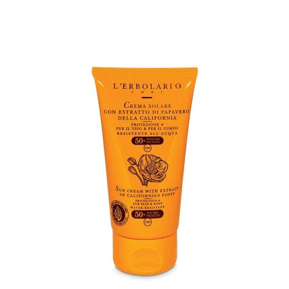 L'Erbolario Crema Solare Viso e Corpo SPF 50+ Con Estratto di Papavero 75ml-1