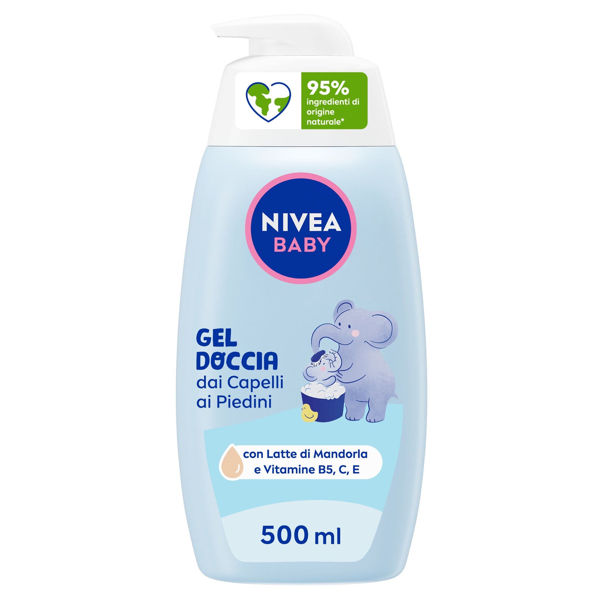 Nivea Baby Gel Doccia Dai Capelli Ai Piedini 500 ml Detergente Neonato Per Pelle E Capelli Puliti-2