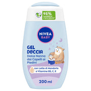 Nivea Baby Gel Doccia Dolce Nanna Dai Capelli Ai Piedini 200ml Detergente Neonato Corpo E Capelli-2