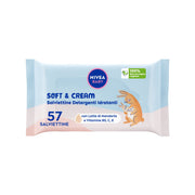 Nivea Baby Salviettine Detergenti Idratanti Soft & Cream 57 Pezzi Salviette Neonato Detergenti-2