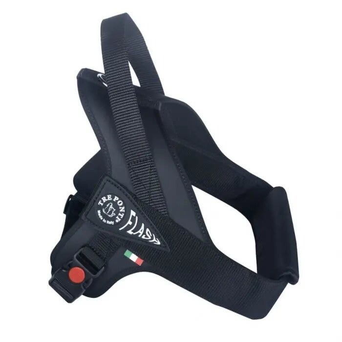 Tre Ponti Pettorina Nero Rifrangente Flash Per Cani 40/60kg Taglia XXL-1