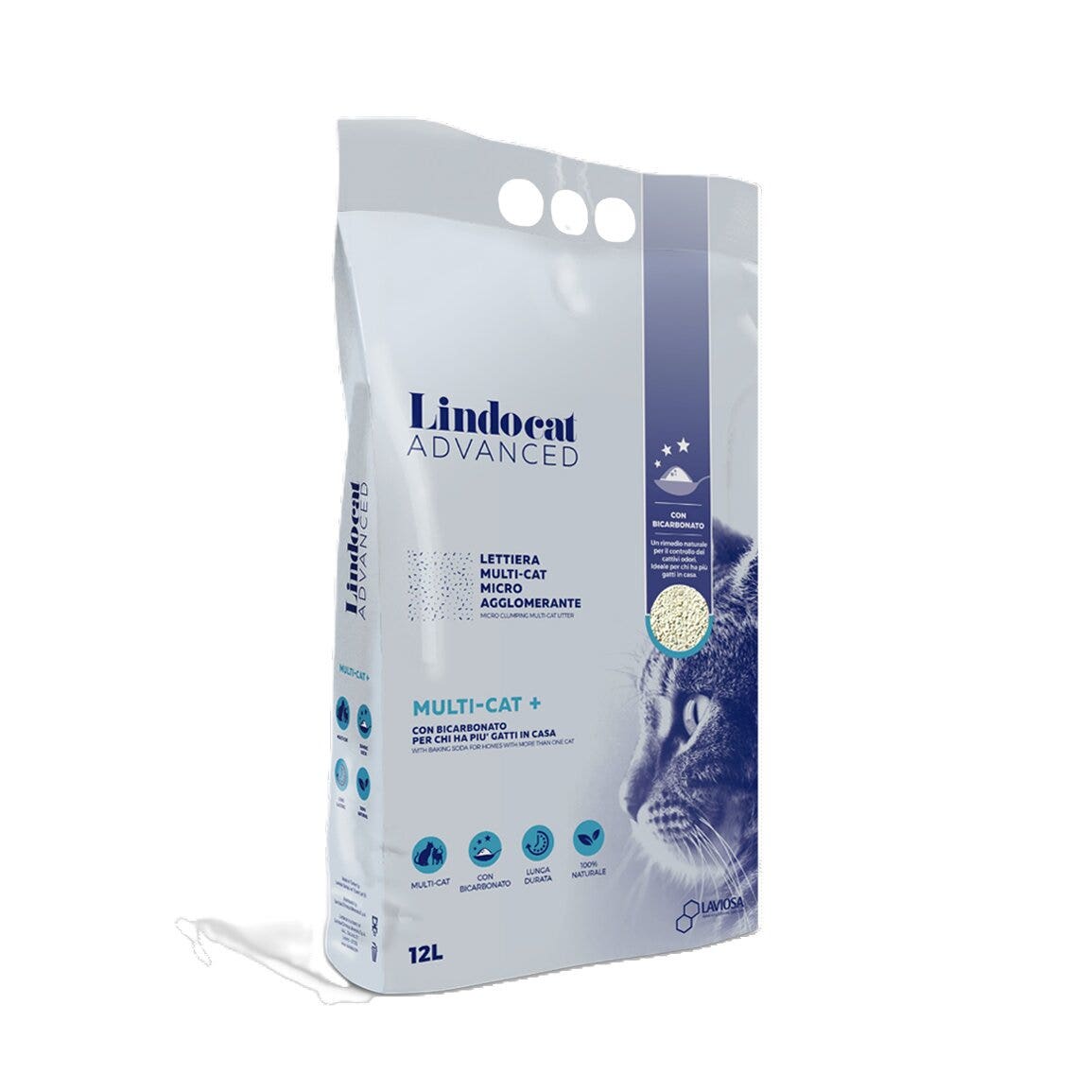 Lindocat Advanced Multi-Cat + Lettiera Per Gatti 12L-1