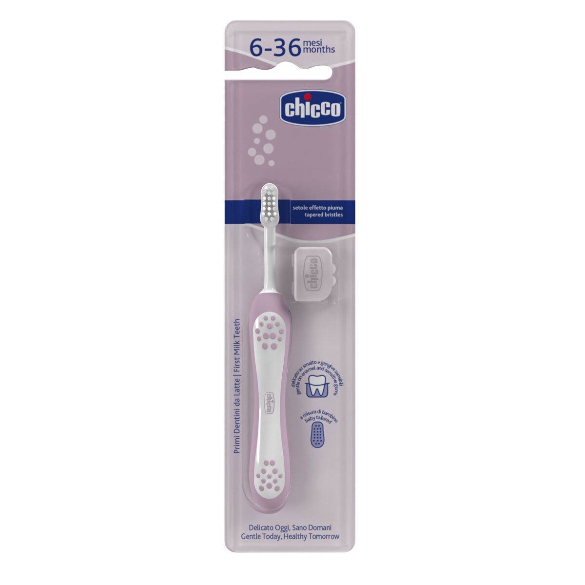 Chicco Spazzolino Primi Denti 6-36 Mesi Lilla 1 Pezzo-5