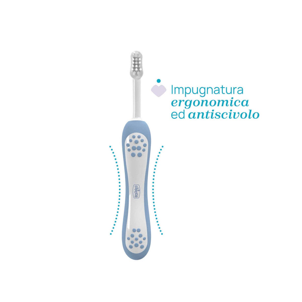 Chicco Spazzolino Primi Denti 6-36 Mesi Indigo 1 Pezzo-3