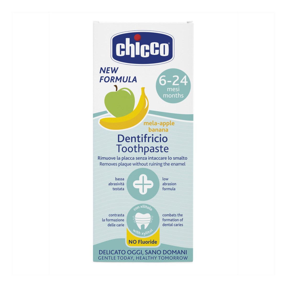 Chicco Dentifricio 6-24 Mesi Gusto Mela-Banana Con Fluoro 50ml-5