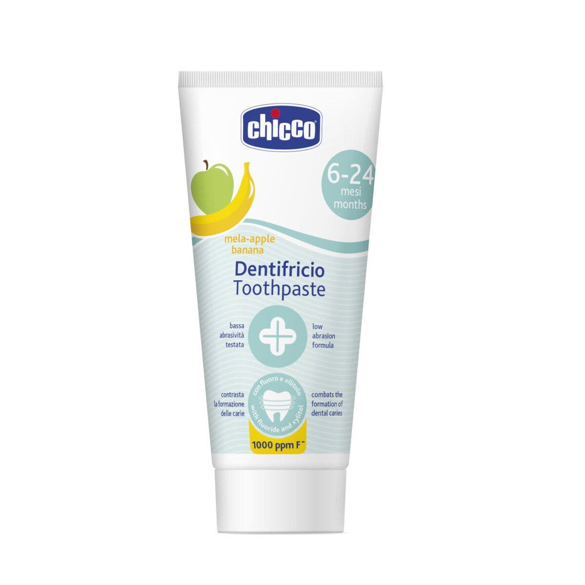 Chicco Dentifricio 6-24 Mesi Gusto Mela-Banana Con Fluoro 50ml-7