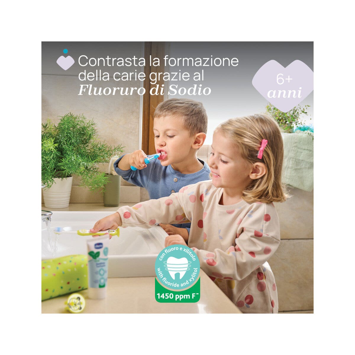 Chicco Dentifricio 6+ Anni Gusto Menta Dolce 50ml-1
