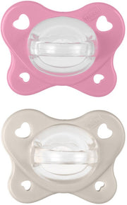 Chicco Dual Soft Succhietto Rosa 6-16 Mesi 2 Pezzi-0