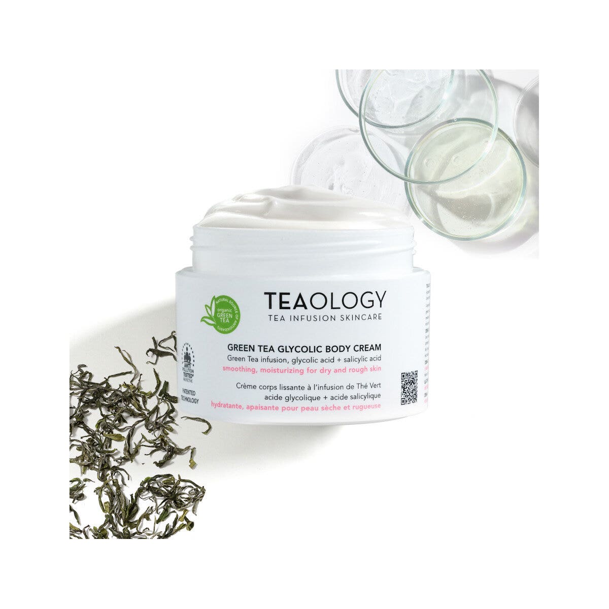 Teaology Green Tea Glycolic Body Cream 260ml-2
