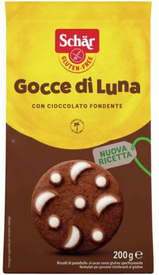 Schar Gocce Di Luna Biscotti Di Pastafrolla Al Cacao 200g-1