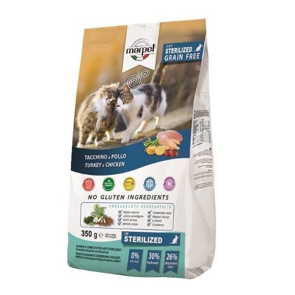 Marpet Equilibria Grain Free Cat Sterilized Tacchino e Pollo 6kg-1