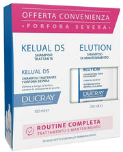 Ducray Cofanetto Routine Kelual DS Shampoo Trattante 100ml + Elution Shampoo Equilibrante Delicato 200ml-1