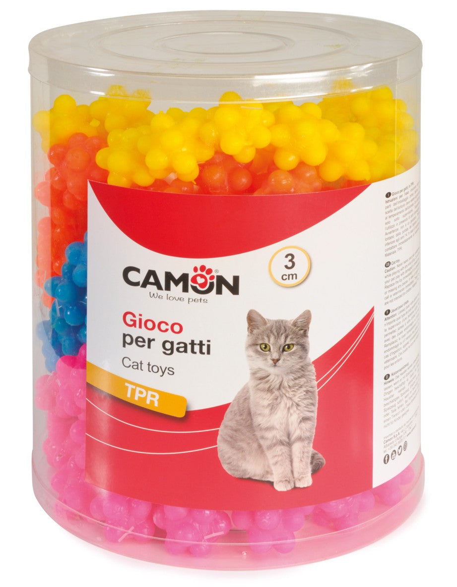 Gioco Palla Stella per Gatti 3cm Mix Colori 1 Pezzo