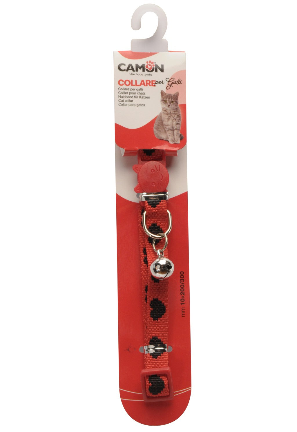 Collare Elasticizzato in Nylon per Gatti Mix Colori 1 Pezzo