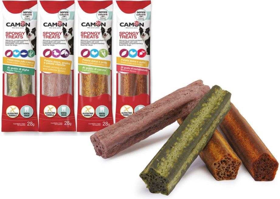 Spongy Treats Stick Spugnoso Stellato per Cani Mix Gusti 28g