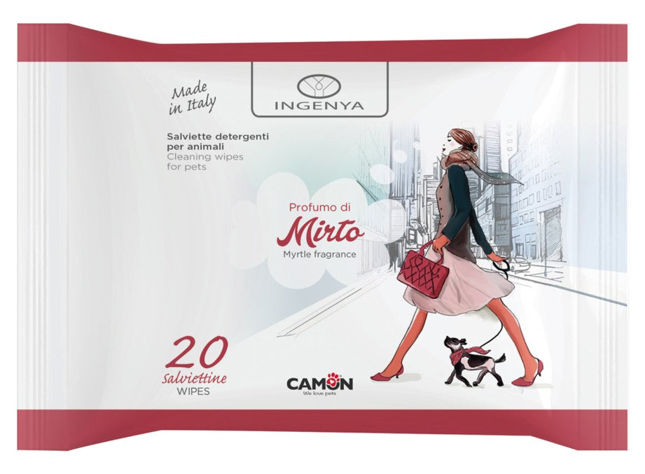 Salviette Ingenya per Cani Fragranza Mirto