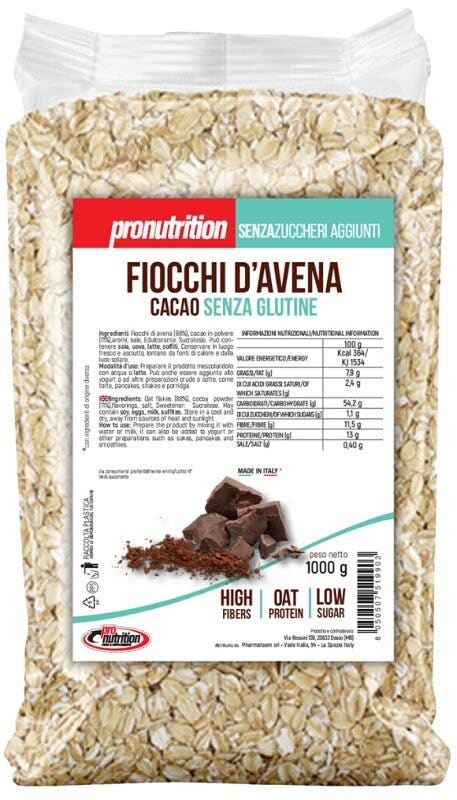 Pronutrition Fiocchi D'Avena Gusto Cacao Senza Glutine 1kg-1