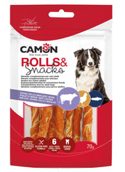 Rolls Pelle Bovina con Pollo Merluzzo 6 Pezzi 70g