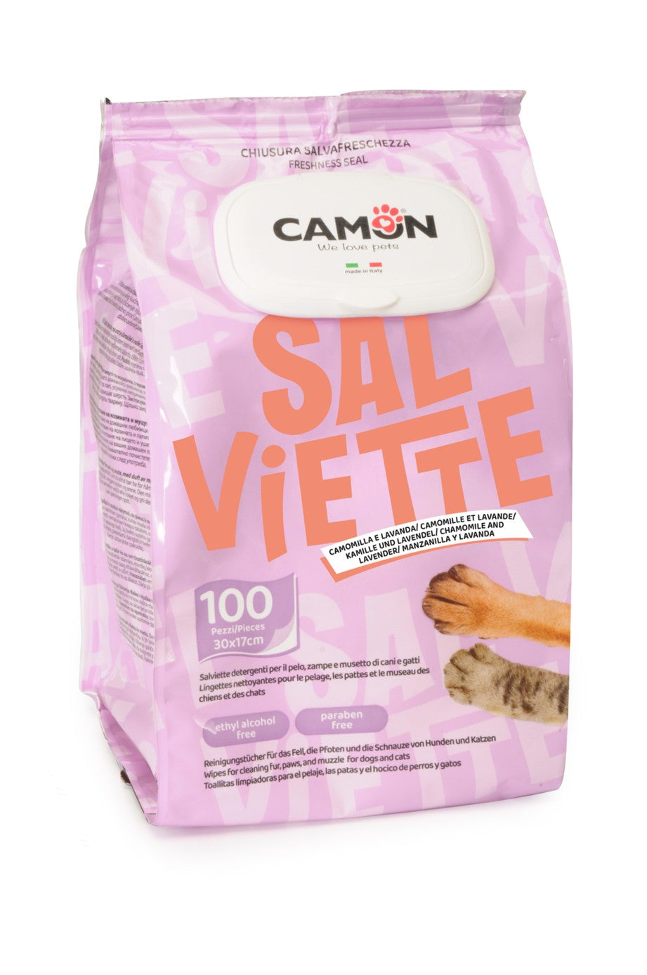 Salviettine Lavanda Camomilla 100 Pezzi