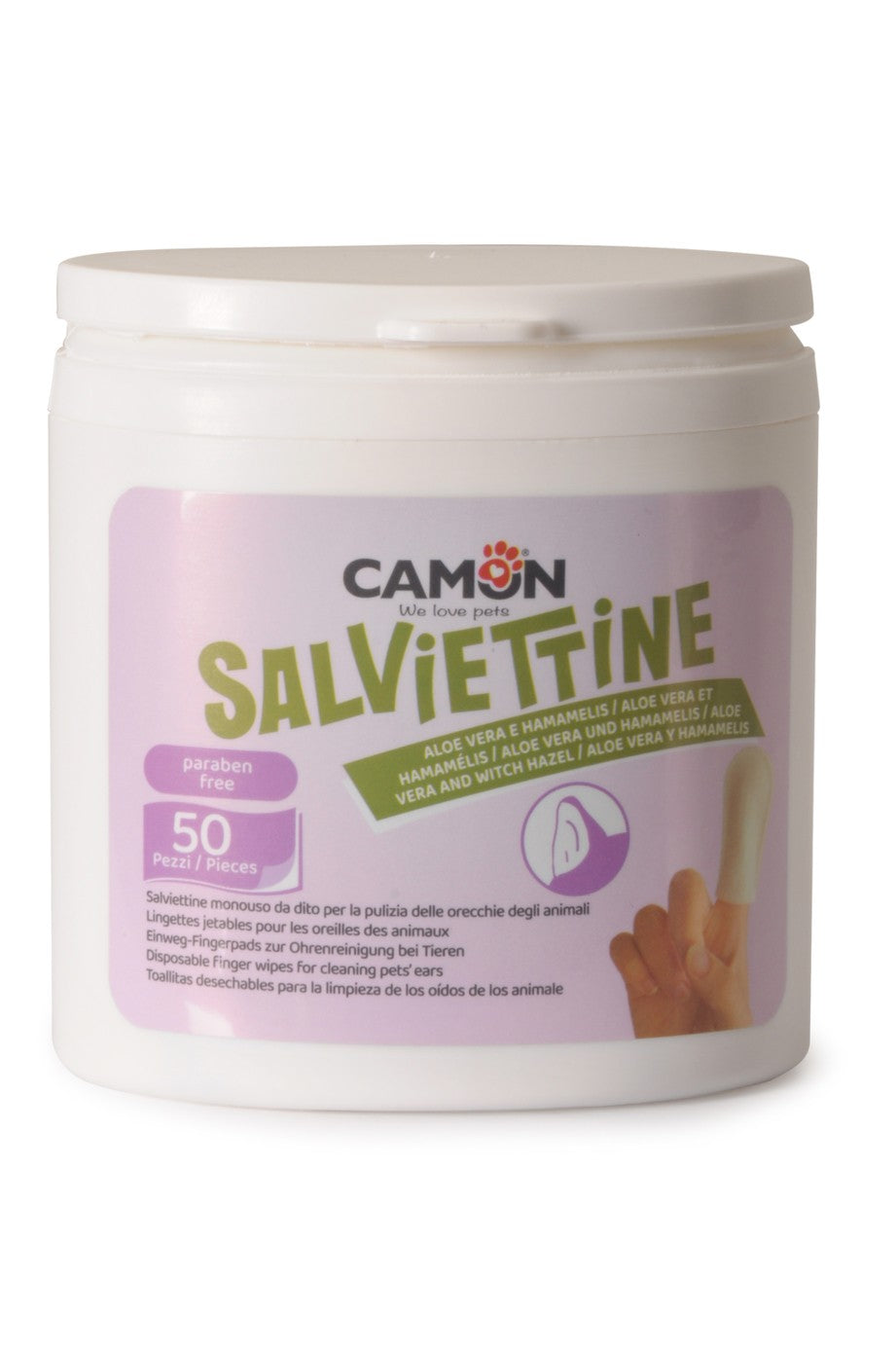 Salviettina da Dito Pulizia Orecchie 50 Pezzi