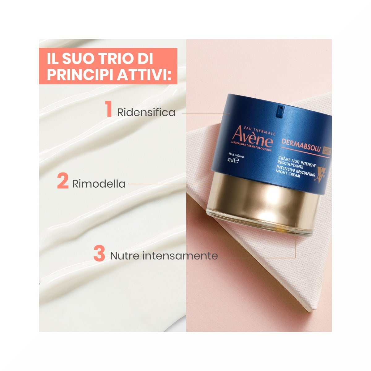 Eau Thermale Avene Dermabsolu Crema Notte Intensiva Rimodellante Anti-Età 40ml-5