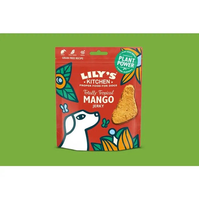 Lily's Kitchen Totally Tropical Mango Jerky Snacks Dog 70g-1