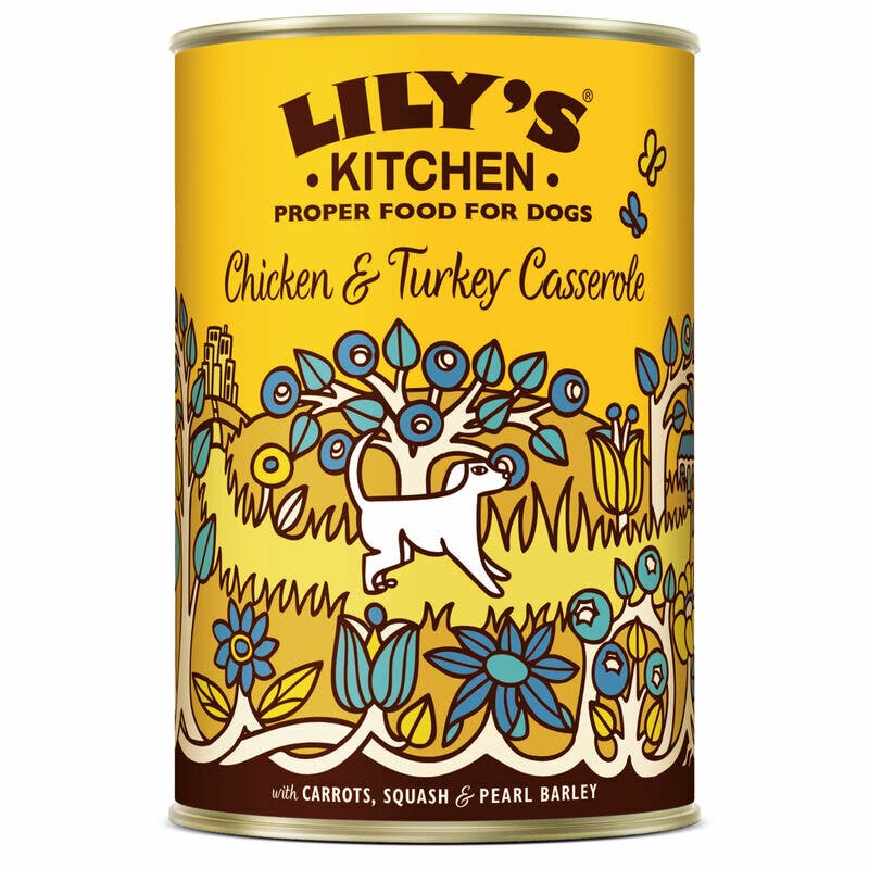 Lily's Kitchen Chicken & Turkey Casserole Adult Dog 400g-1