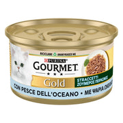 Purina Gourmet Gold Straccetti Gatto con Pesce dell'Oceano 85g-1