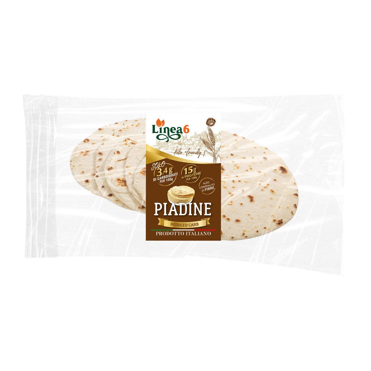 Linea 6 Piadina Reduced Carb 5x100g-1
