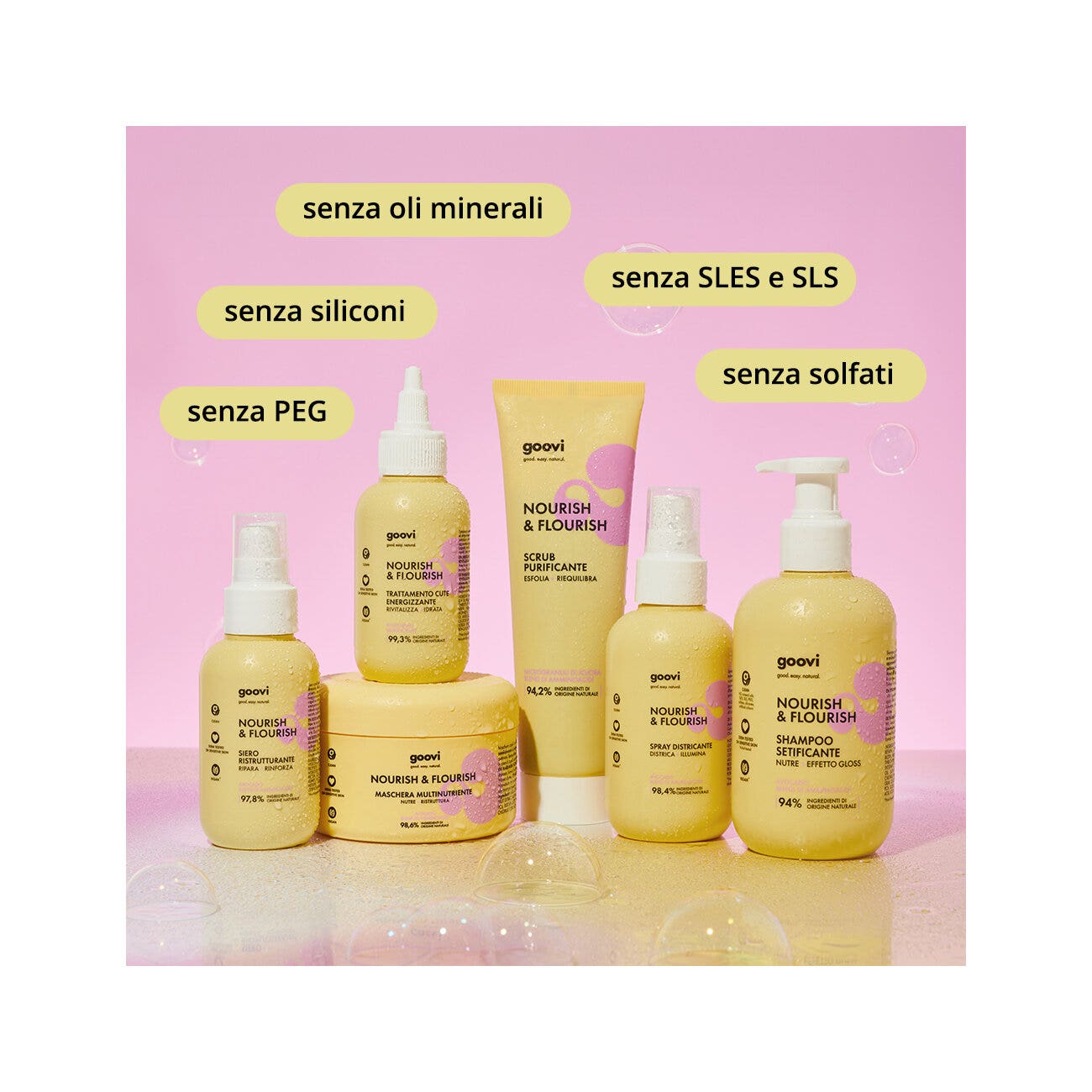 Goovi Nourish & Flourish Shampoo Setificante 250ml-3