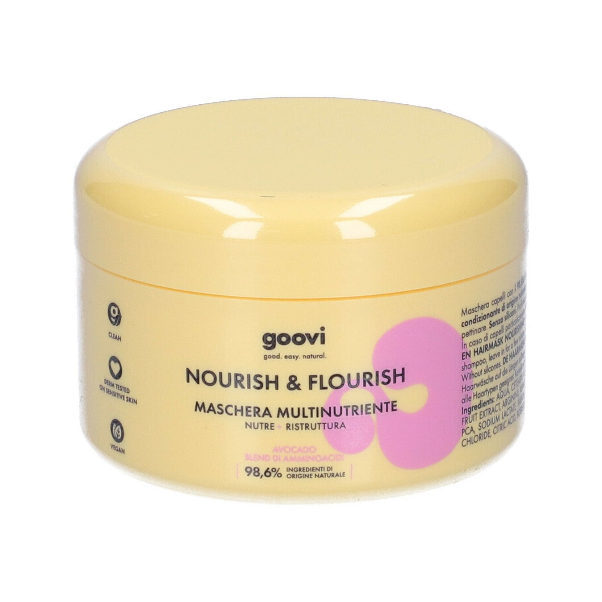 Goovi Nourish & Flourish Maschera Multinutriente Capelli 200ml-1