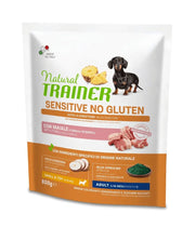 Natural Trainer Cane Sensitive No Gluten Mini Adult con Maiale 800g-1