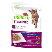 Natural Trainer Adult Sterilised Anatra Bocconcini In Salsa Busta 85g-1