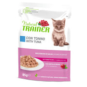 Natural Trainer Kitten & Young Tonno Bocconcini in Salsa Per Gattini 85g-1